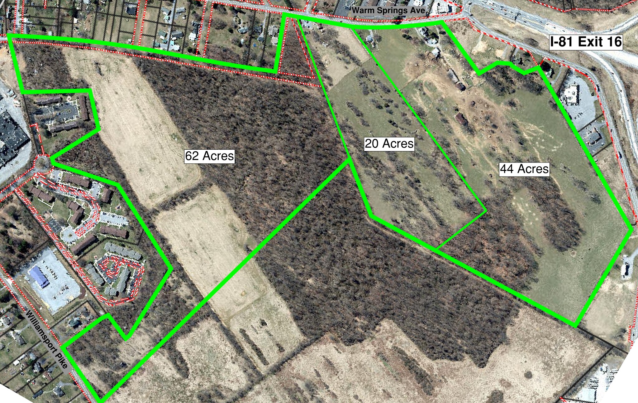 630 Warm Springs Avenue, Martinsburg, WV à louer Aérien- Image 1 de 2