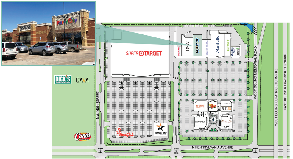 13720-13850 N Pennsylvania Ave, Oklahoma City, OK à louer - Plan de site - Image 2 de 2