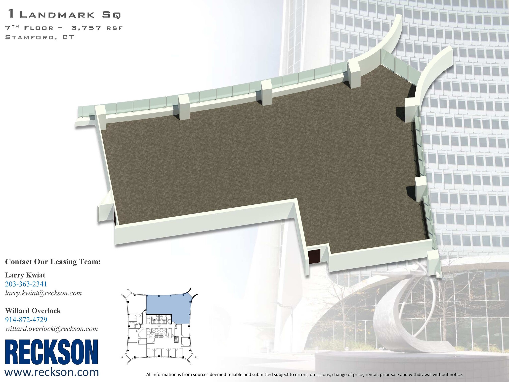 1 Landmark Sq, Stamford, CT à louer Plan d  tage- Image 1 de 1