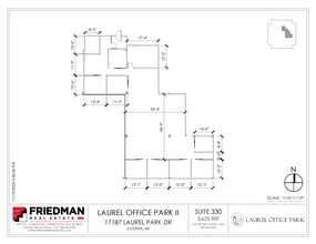 17187 N Laurel Park Dr, Livonia, MI for lease Floor Plan- Image 1 of 2