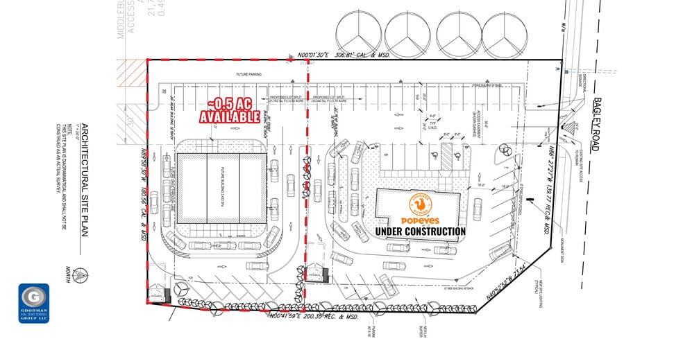 17505 Bagley Rd, Middleburg Heights, OH for lease - Site Plan - Image 3 of 5