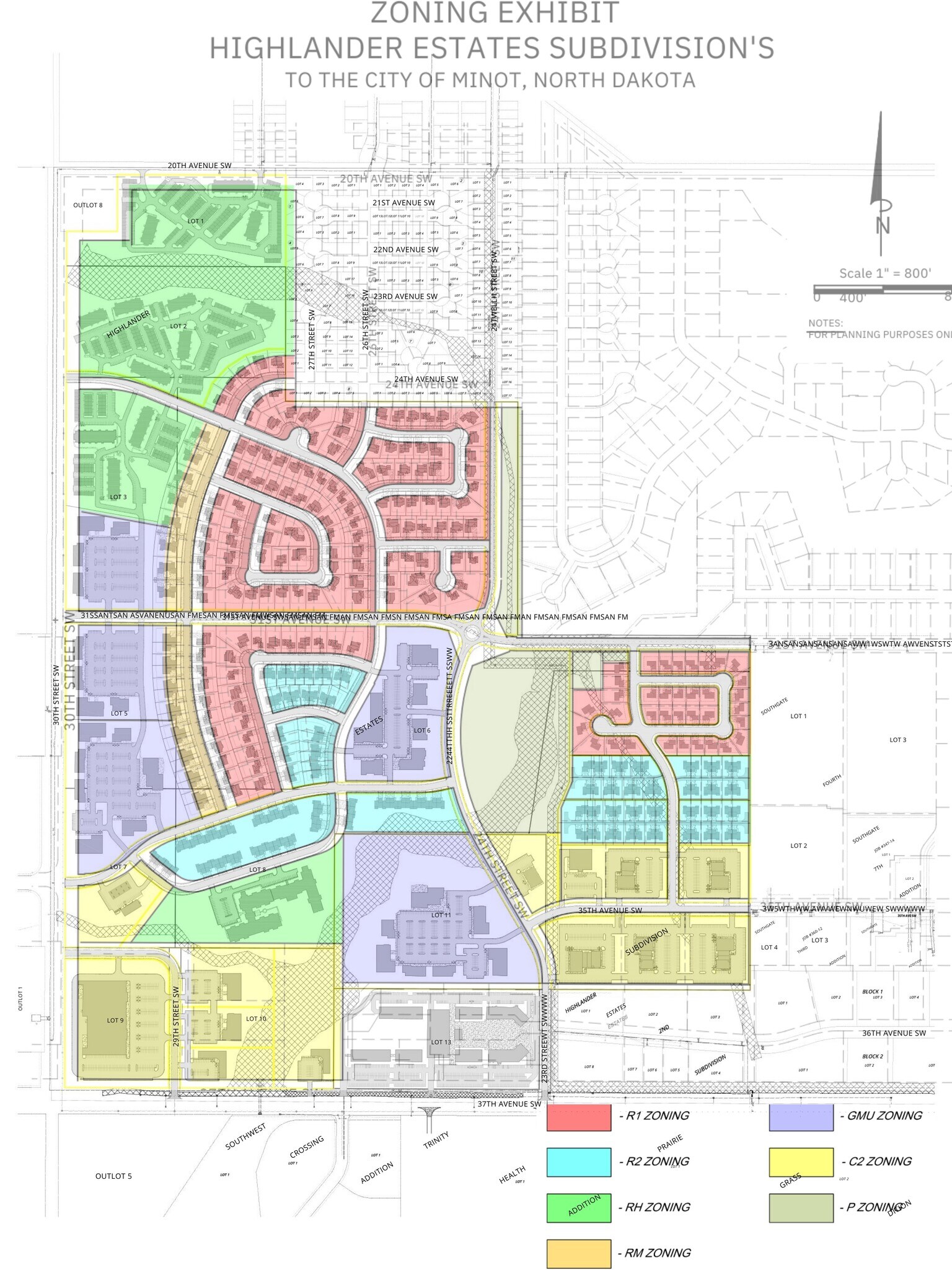 29th St, Minot, ND à vendre Plan de site- Image 1 de 2