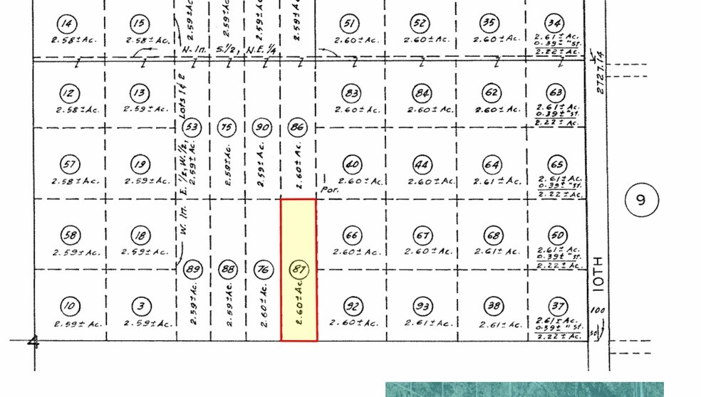 W Avenue G-8 Ave, Lancaster, CA à vendre - Plan cadastral - Image 2 de 4