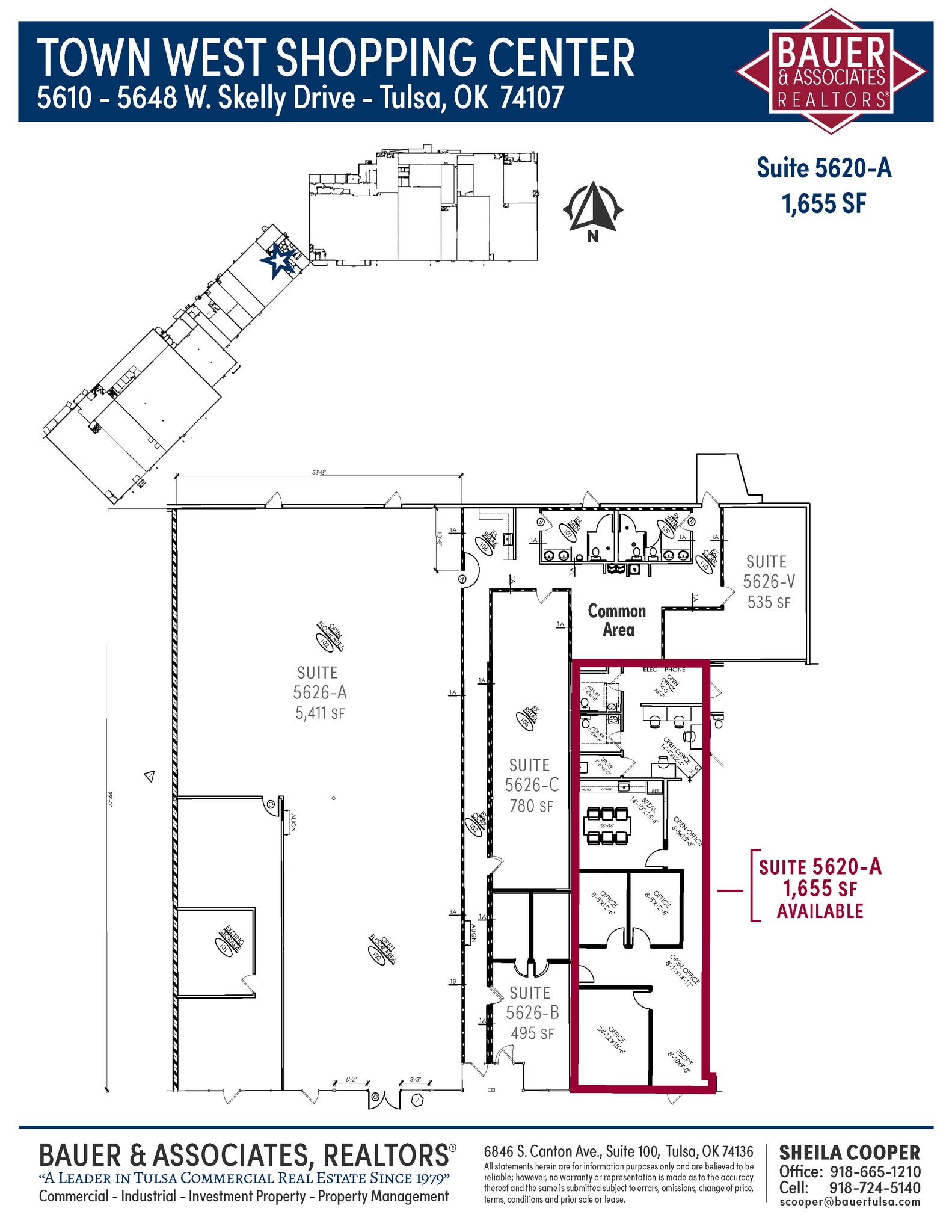 5610-5648 W Skelly Dr, Tulsa, OK for lease Floor Plan- Image 1 of 2