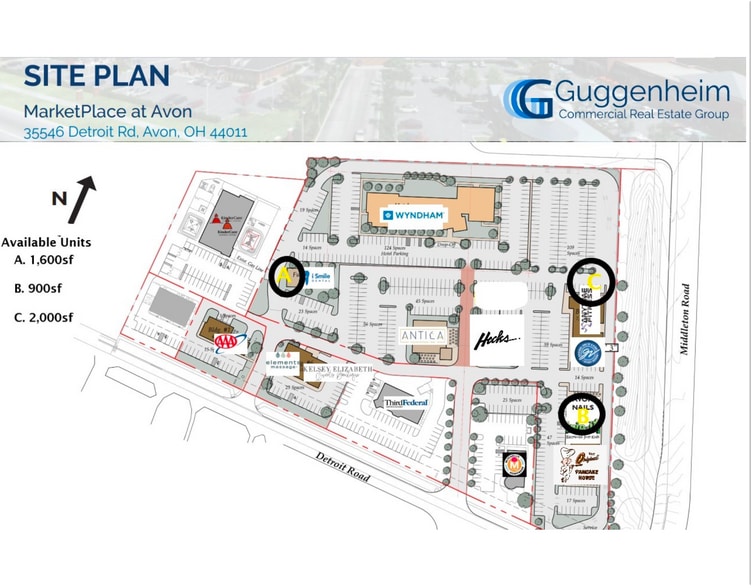 35638-35676 Detroit Rd, Avon, OH for lease - Site Plan - Image 2 of 4