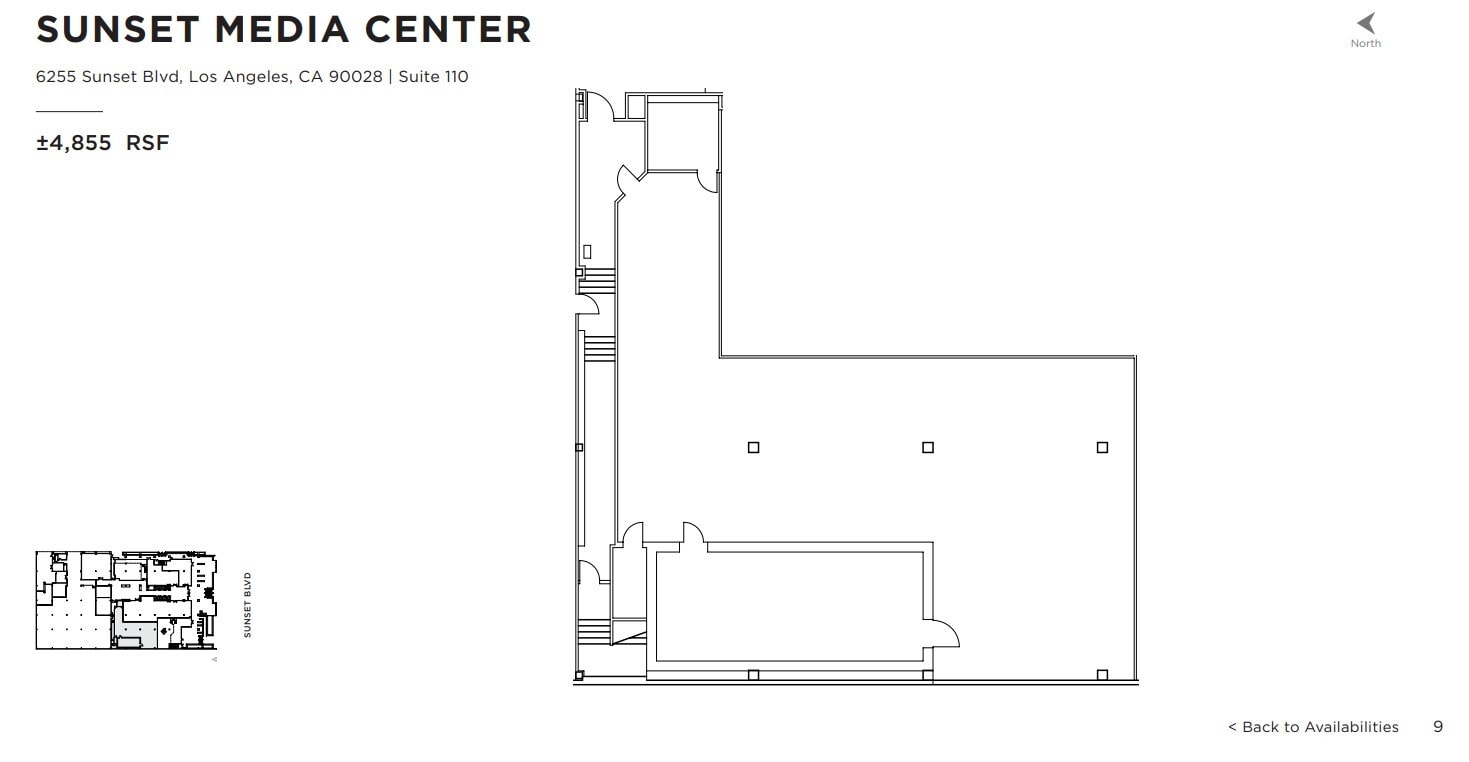 6255 W Sunset Blvd, Los Angeles, CA for lease Floor Plan- Image 1 of 1