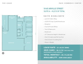 5140 Rogers St, Las Vegas, NV for lease Floor Plan- Image 1 of 1
