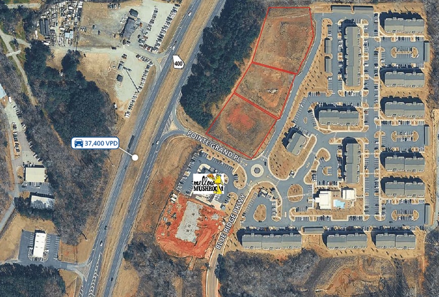 GA 400 & Pointe Grand Place, Dawsonville, GA for sale - Primary Photo - Image 1 of 2