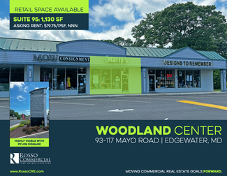 More details for 93-117 Mayo Rd, Edgewater, MD - Retail for Lease