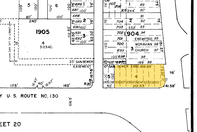 101 Rt 130, Cinnaminson, NJ à louer - Plan cadastral - Image 2 de 4