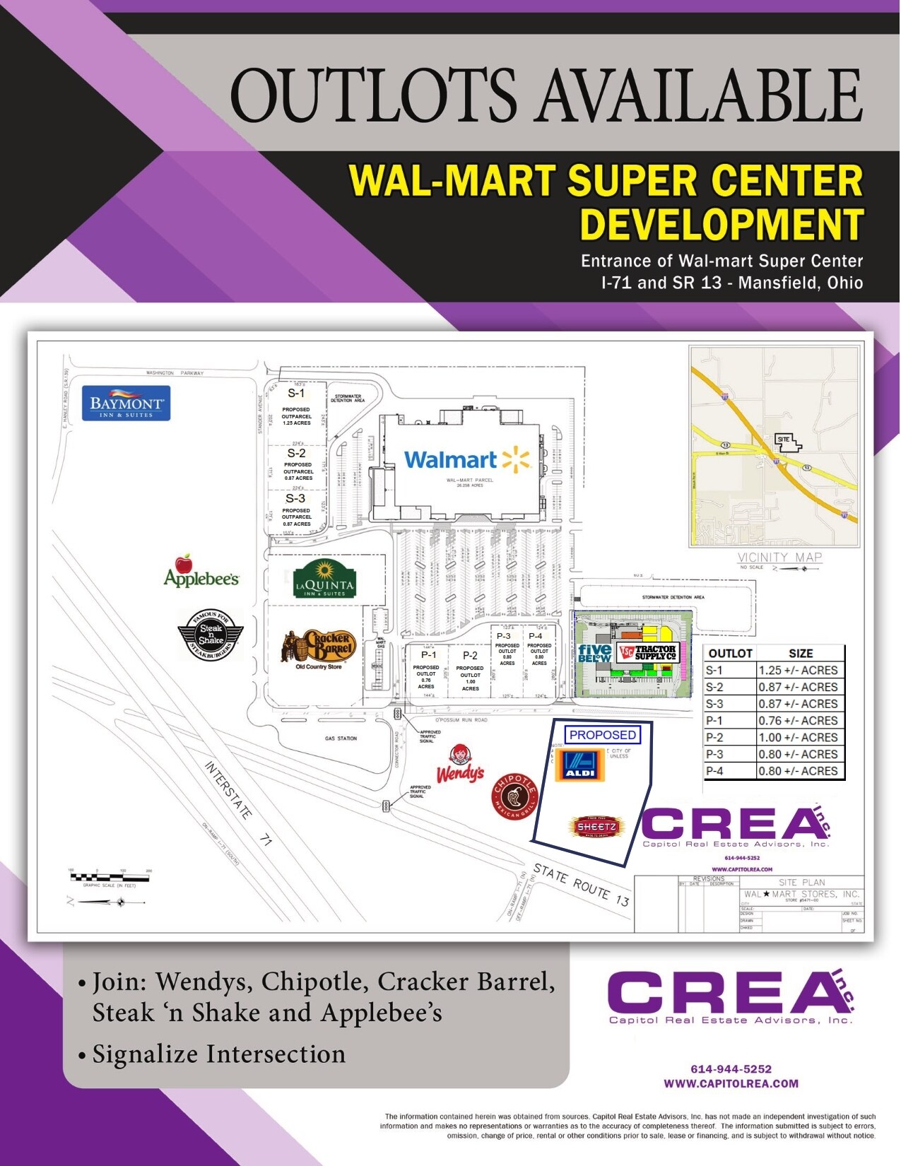 SR 13 & I-71, Mansfield, OH for lease Site Plan- Image 1 of 4