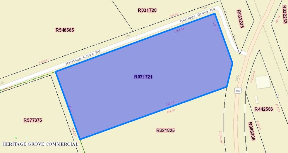 Highway 183 at Heritage Grove Rd, Leander, TX for sale - Plat Map - Image 3 of 4