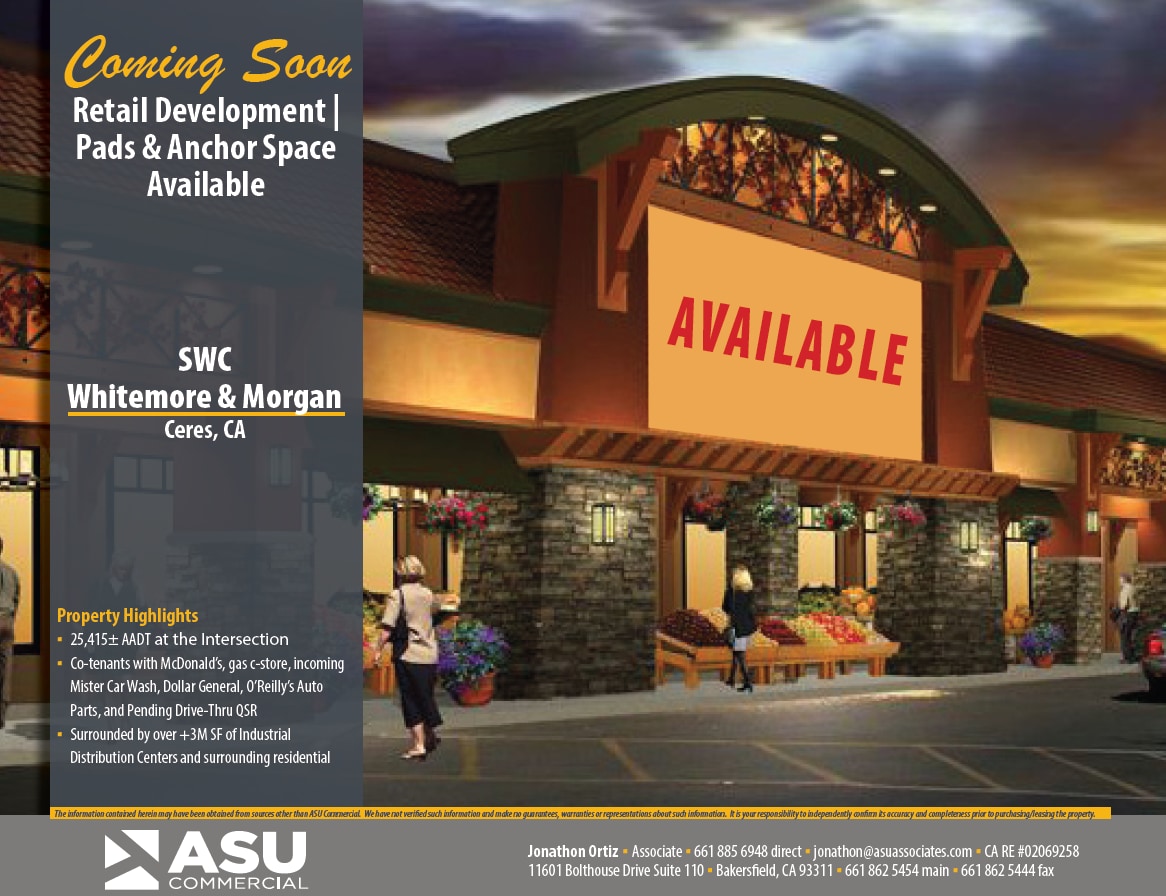 SWC E Whitmore & Morgan, Ceres, CA for lease Primary Photo- Image 1 of 4