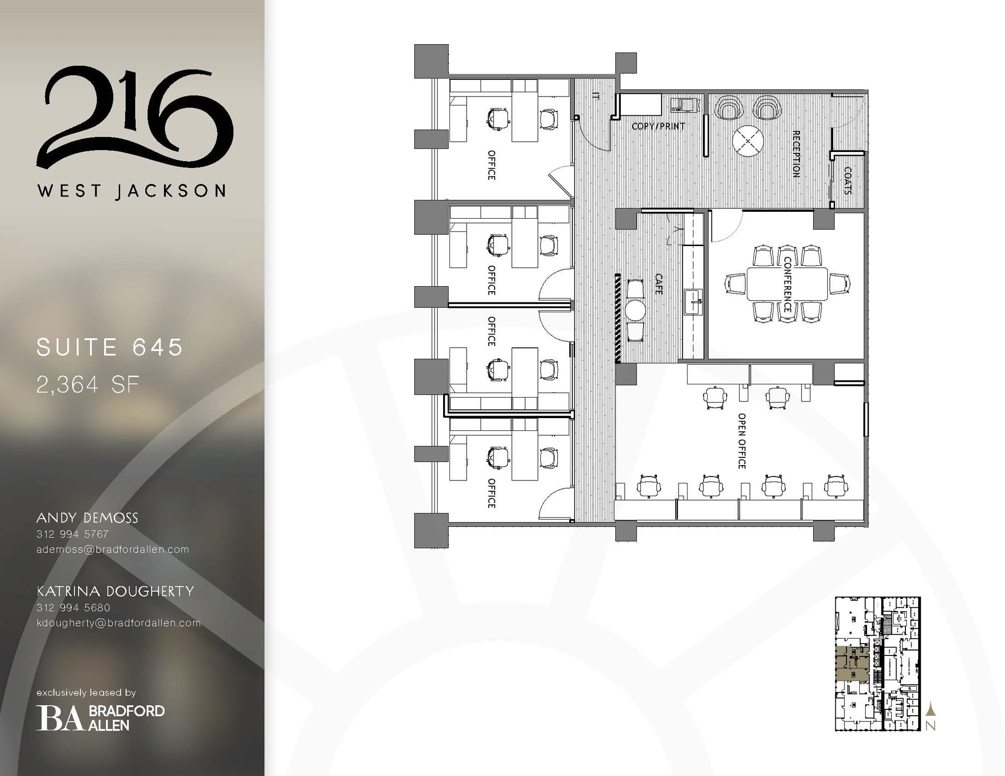 216 W Jackson Blvd, Chicago, IL for lease Floor Plan- Image 1 of 2
