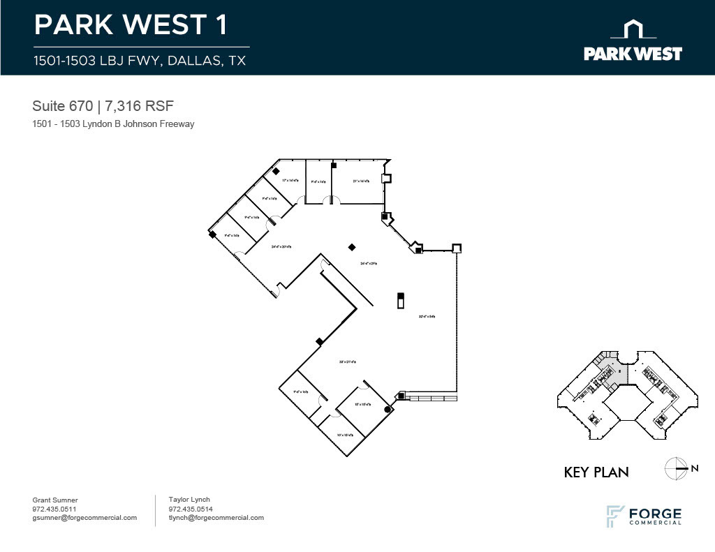 1501-1507 Lyndon B Johnson Fwy, Dallas, TX for lease Floor Plan- Image 1 of 1