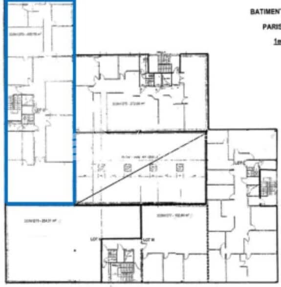 Office in Gennevilliers for lease - Floor Plan - Image 1 of 1