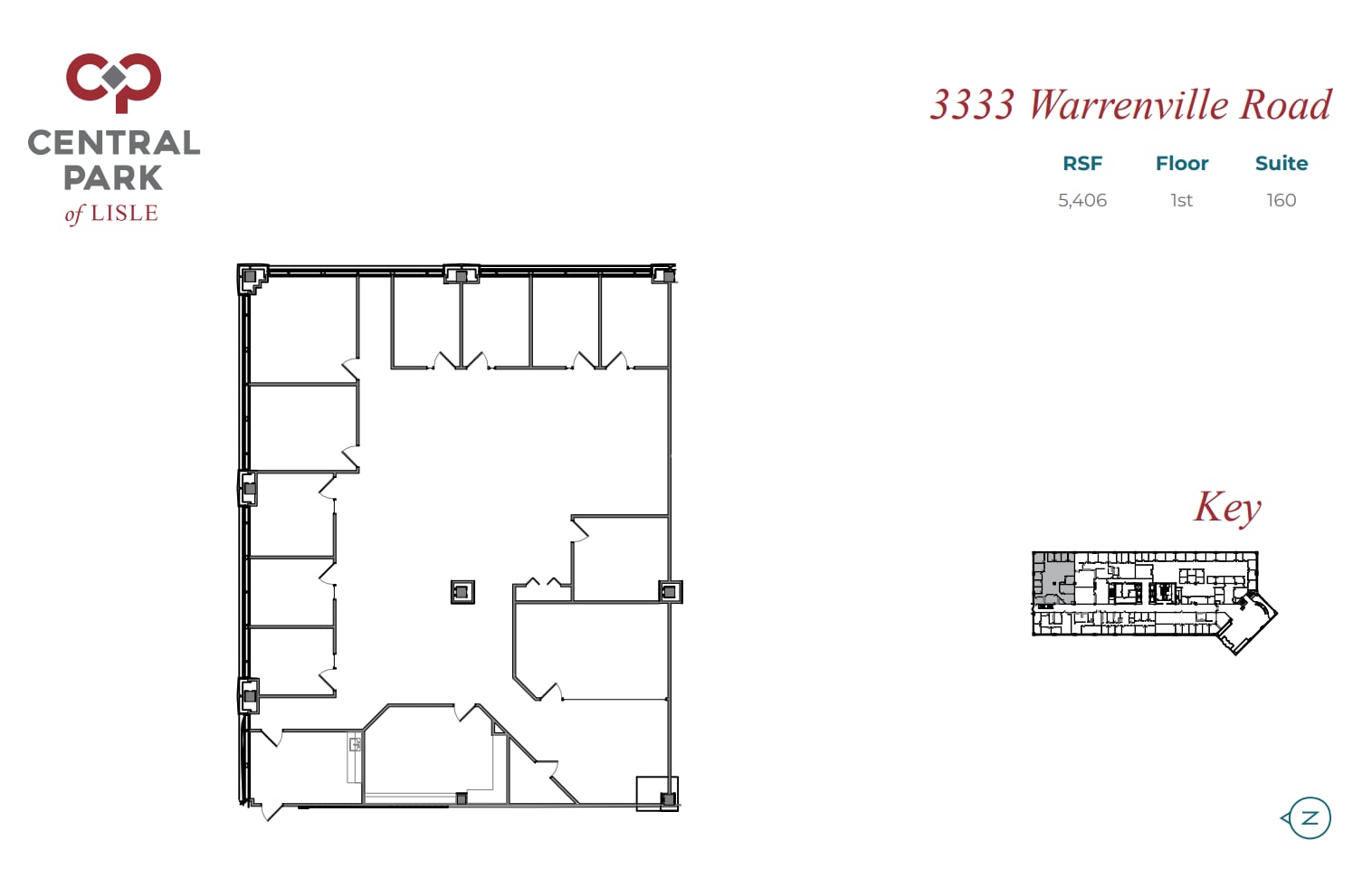 3333 Warrenville Rd, Lisle, IL for lease Floor Plan- Image 1 of 1
