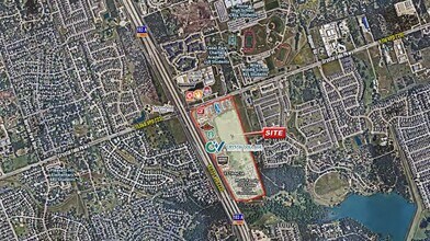 Crystal Falls Pky, Leander, TX - AERIAL  map view