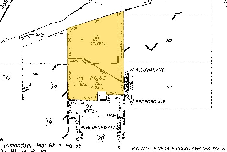 N Harrison Ave, Fresno, CA à vendre - Plan cadastral - Image 2 de 2