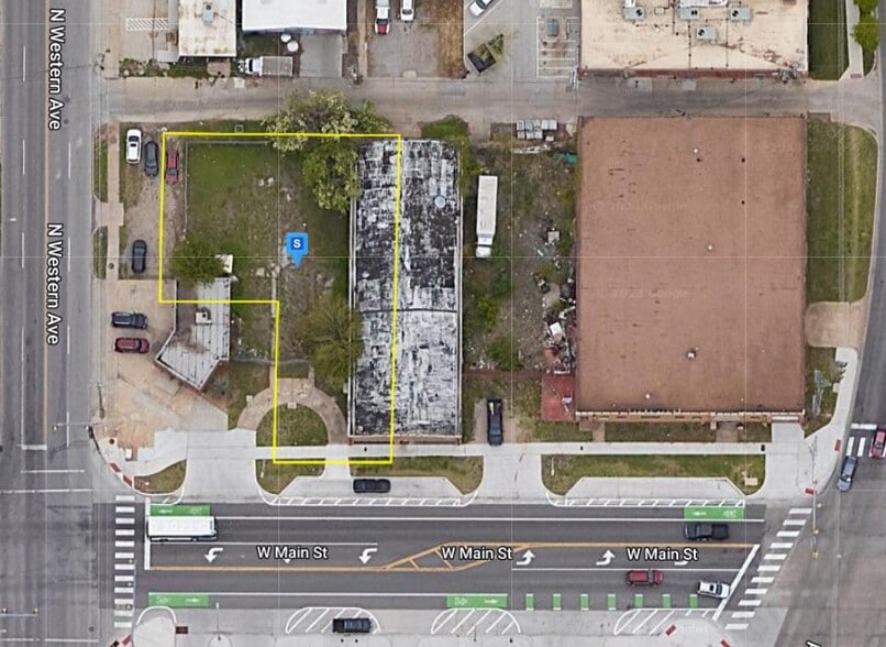 N Western Ave & W Main St, Oklahoma City, OK for sale - Aerial - Image 2 of 2