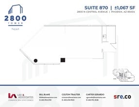 2800 N Central Ave, Phoenix, AZ for lease Floor Plan- Image 1 of 1