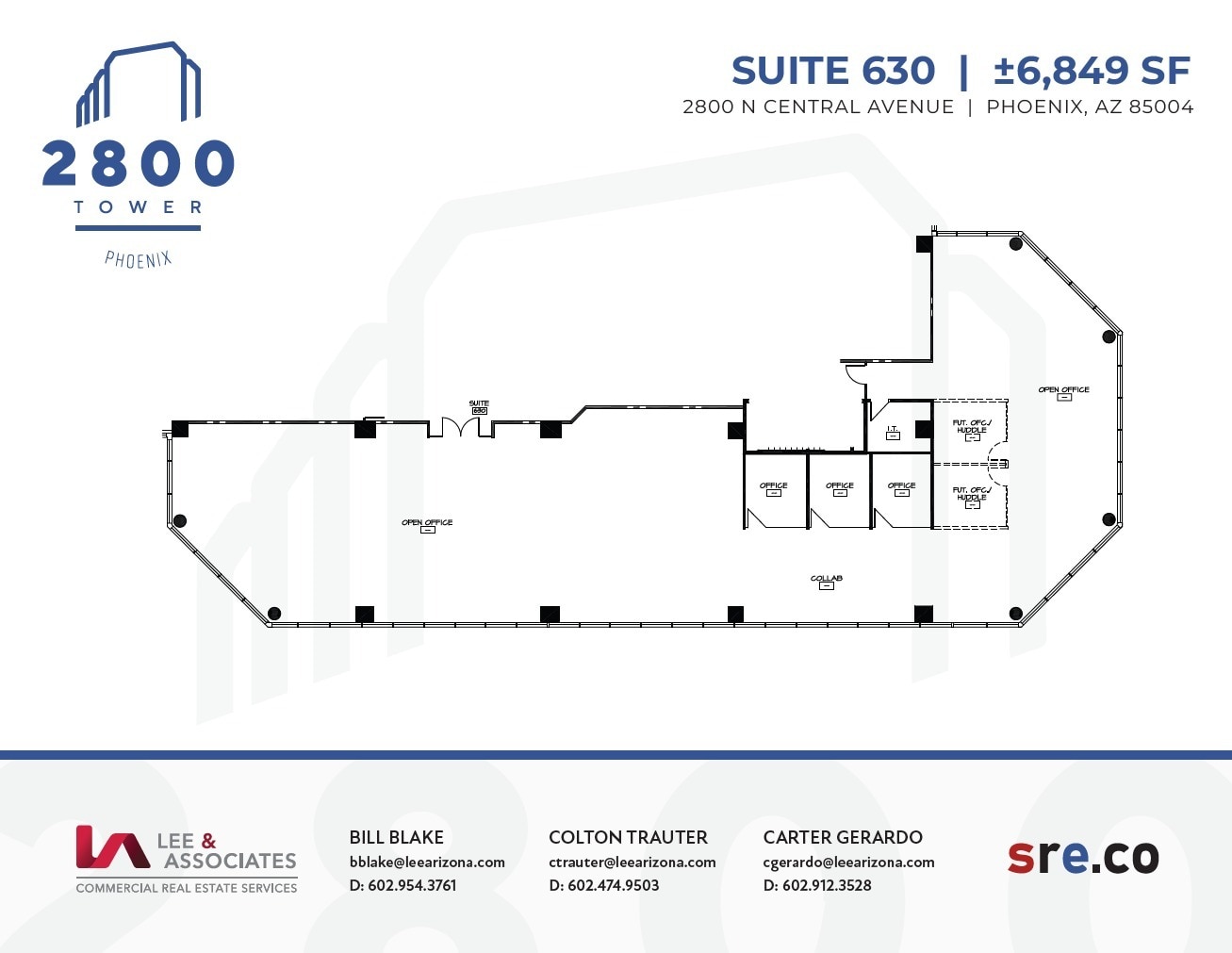 2800 N Central Ave, Phoenix, AZ for lease Floor Plan- Image 1 of 1