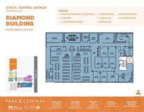 3110 N Central Ave, Phoenix, AZ à louer Plan d  tage- Image 1 de 1