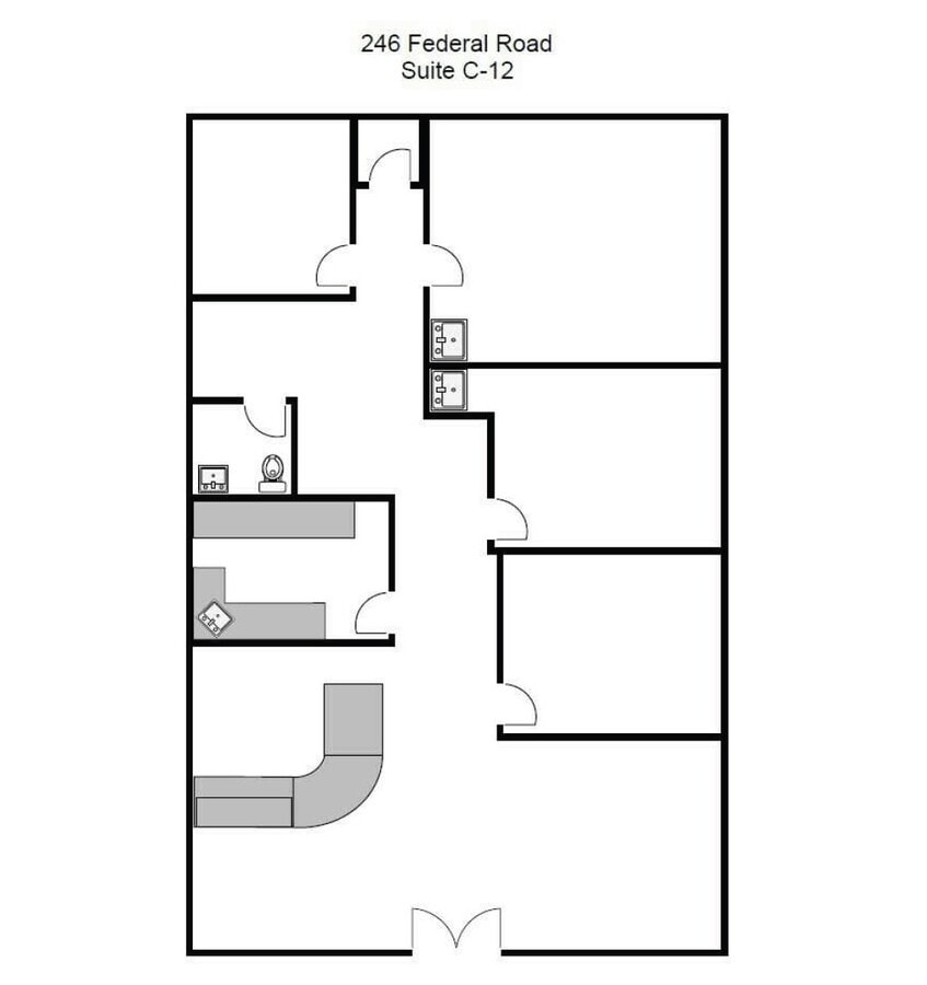 246 Federal Rd, Brookfield, CT 06804 - Unit C12 -  - Floor Plan - Image 1 of 3