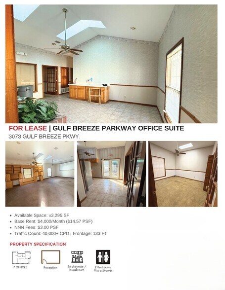 3075 Gulf Breeze Pky, Gulf Breeze, FL à louer - Photo du bâtiment - Image 2 de 4