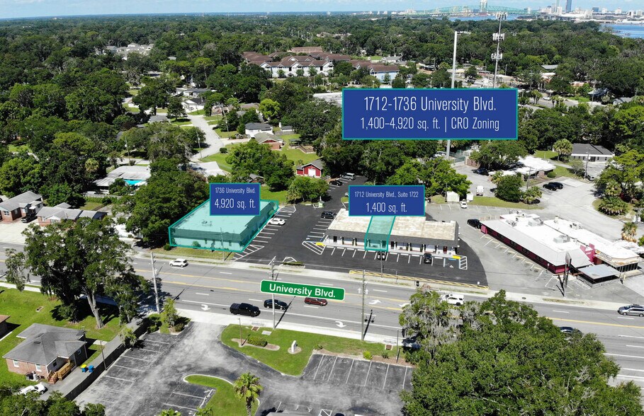 1712-1736 University Blvd S, Jacksonville, FL à louer - Aérien - Image 2 de 2