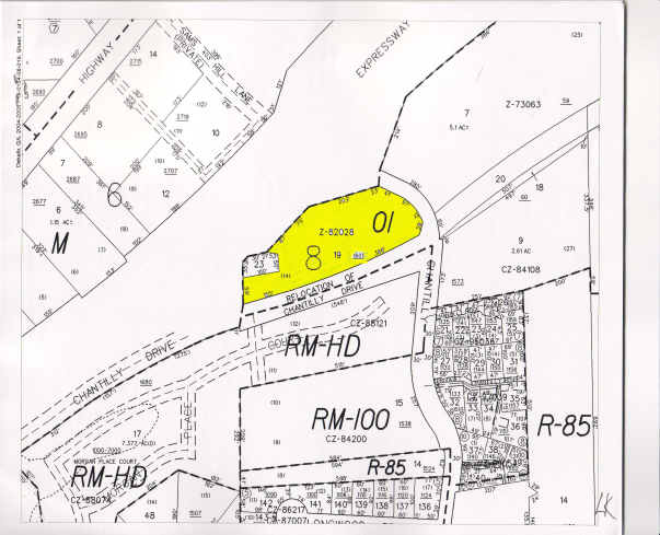 1605 Chantilly Dr NE, Atlanta, GA for lease - Plat Map - Image 3 of 6