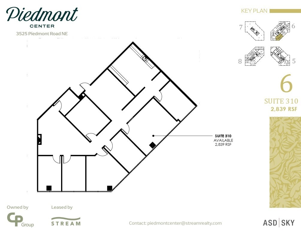 3495 Piedmont Rd NE, Atlanta, GA à louer Plan d’étage- Image 1 de 1
