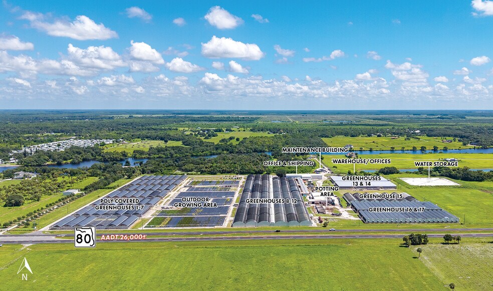 22341 Palm Beach Blvd, Alva, FL à vendre - Aérien - Image 3 de 12