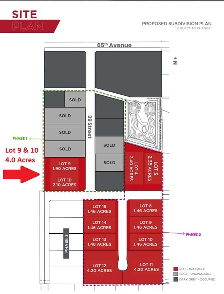 39th St, Leduc, AB à vendre - Plan de site - Image 1 de 3