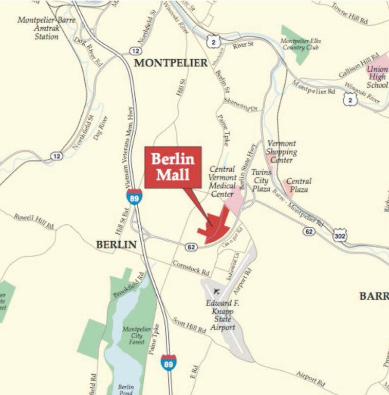282 Berlin Mall Rd, Berlin, VT for lease Map- Image 1 of 2