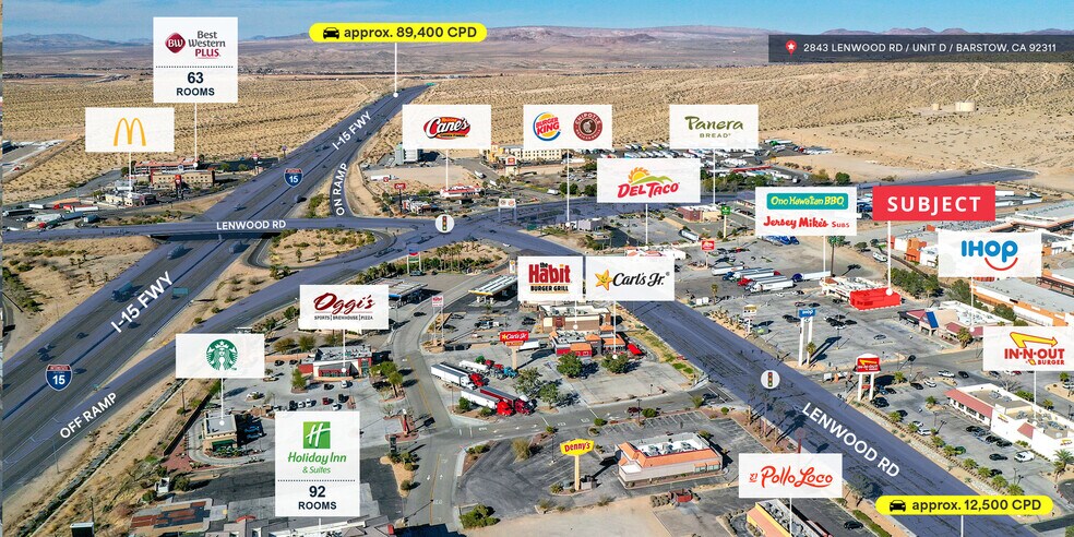 2843 Lenwood Rd, Barstow, CA à louer - Photo du bâtiment - Image 2 de 2