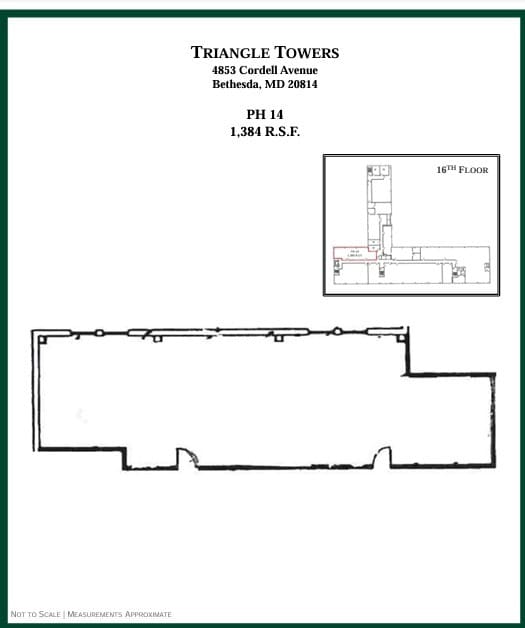 4853 Cordell Ave, Bethesda, MD for lease Floor Plan- Image 1 of 1