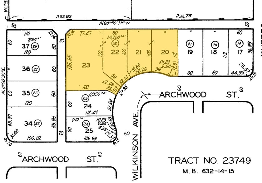 6717 Wilkinson Ave, North Hollywood, CA for sale - Plat Map - Image 3 of 3