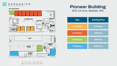 600 1st Ave, Seattle, WA à louer Plan d’étage- Image 1 de 4