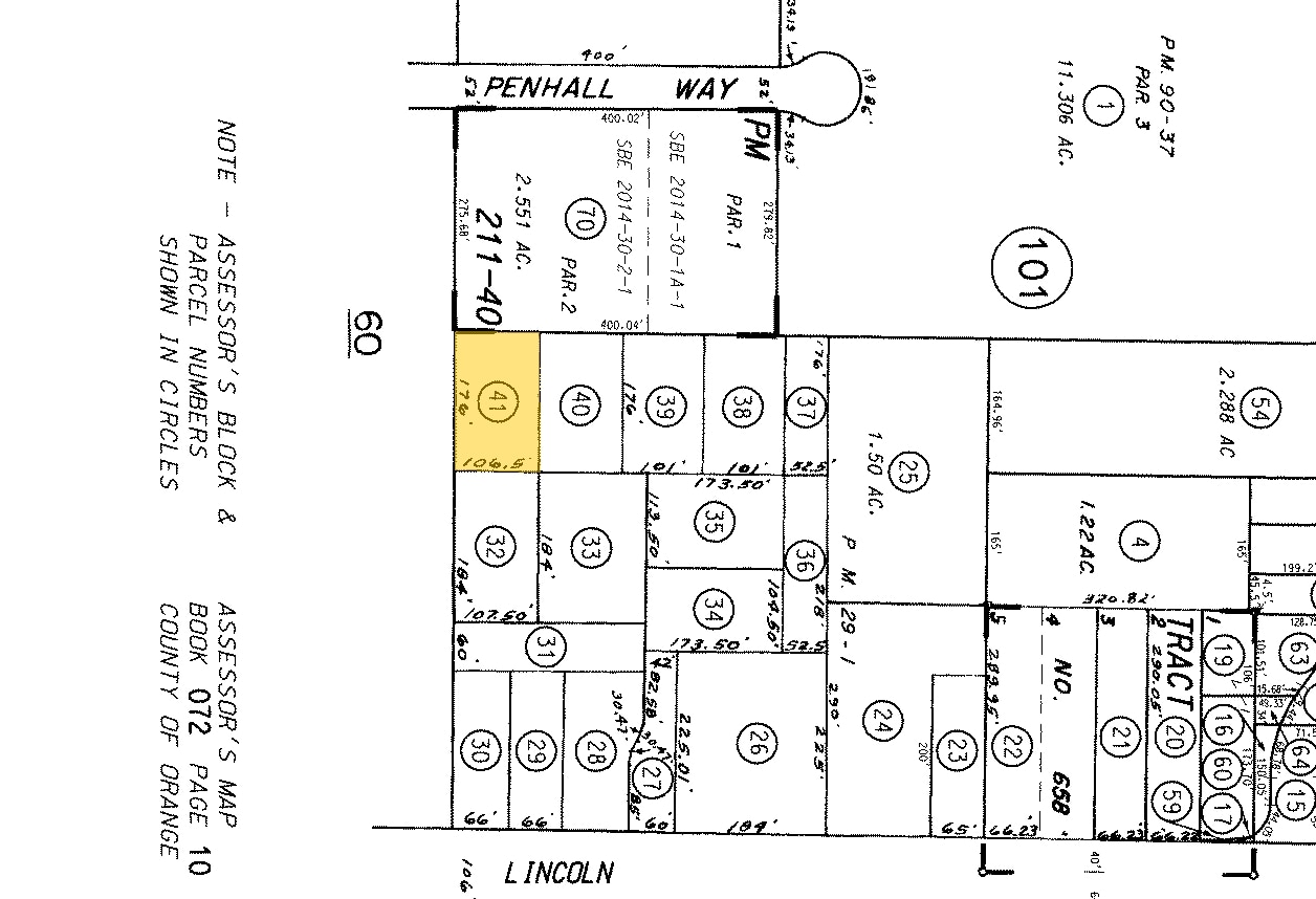 1773 W Lincoln Ave, Anaheim, CA à vendre Plan cadastral- Image 1 de 10
