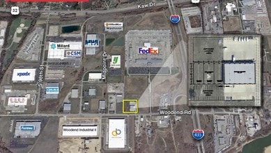 9154 Woodend Rd, Edwardsville, KS - Aérien  Vue de la carte