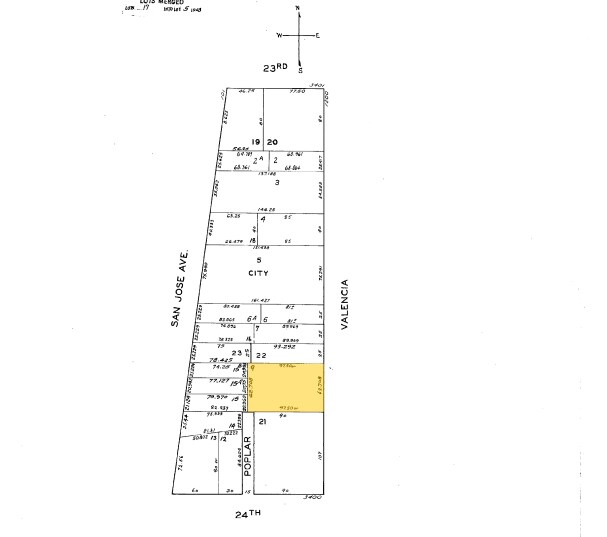 1266-1272 Valencia St, San Francisco, CA à louer - Plan cadastral - Image 2 de 28