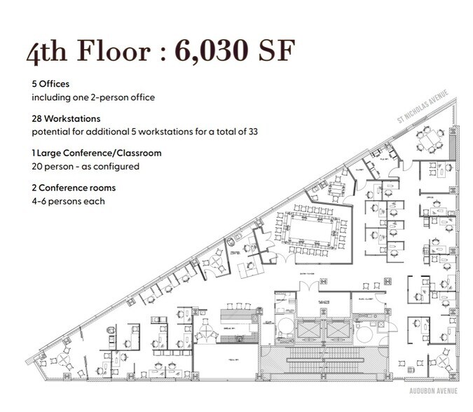530 W 166th St, New York, NY à louer - Plan d’étage - Image 3 de 8