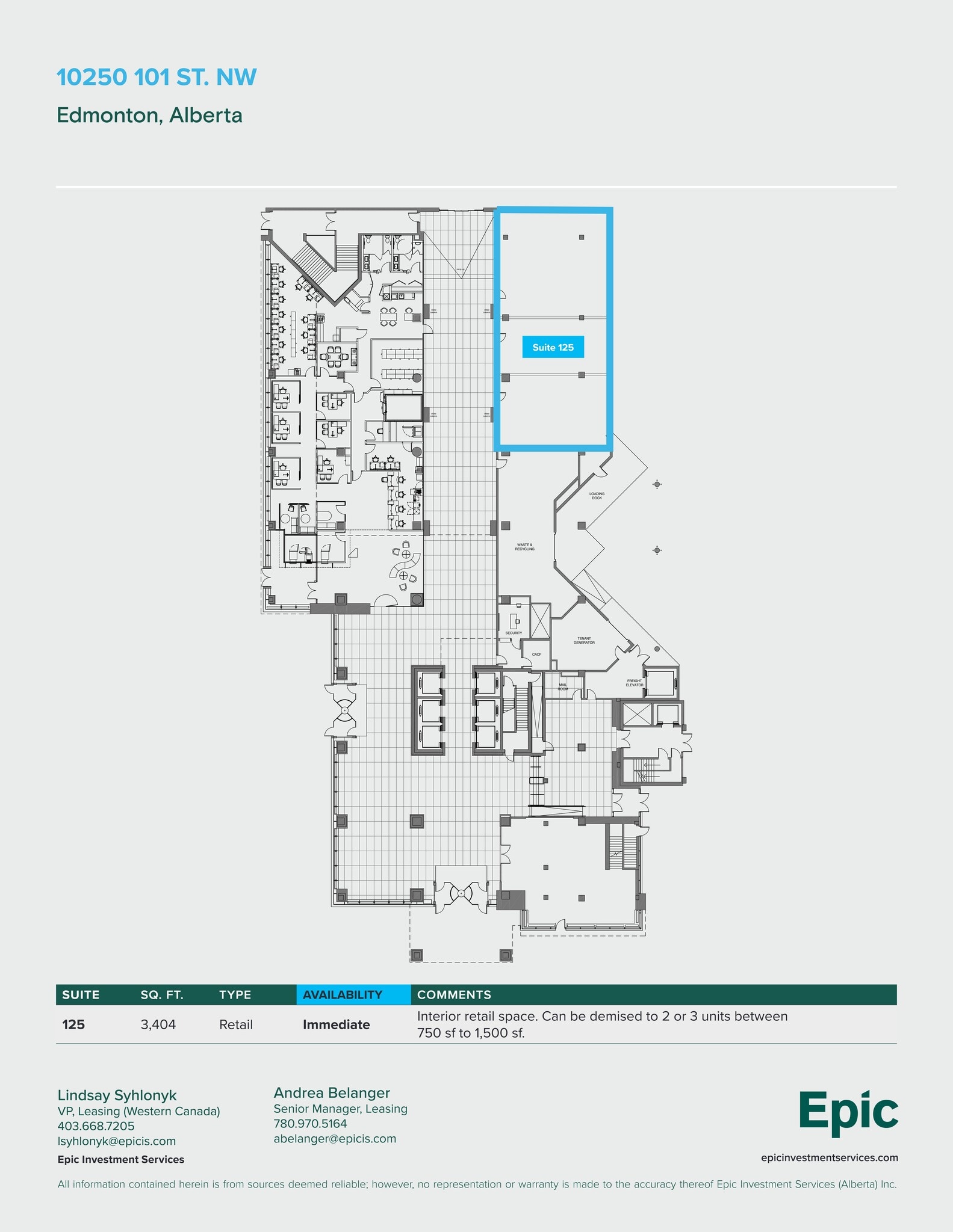 10250 101st St NW, Edmonton, AB for lease Site Plan- Image 1 of 2
