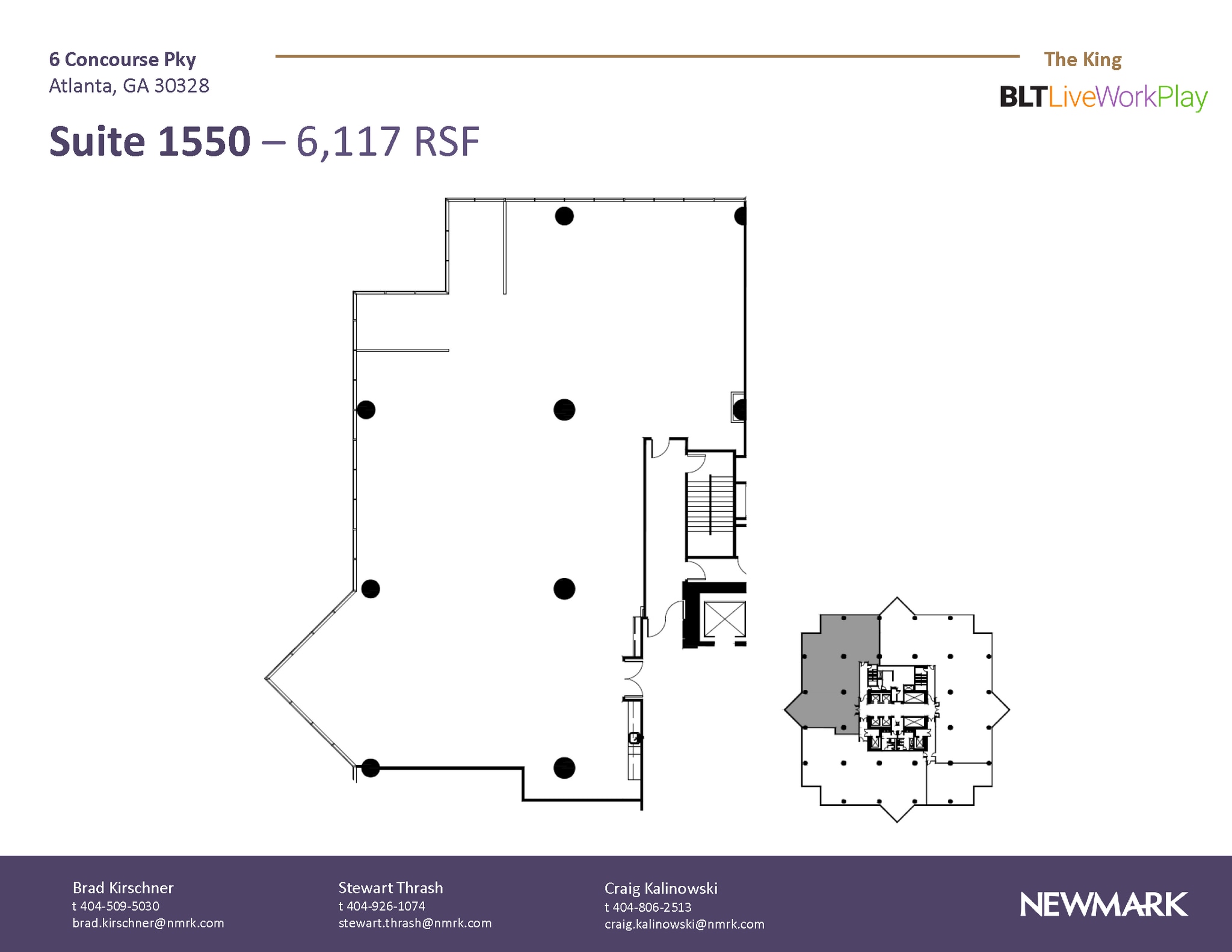 6 Concourse Pky NE, Atlanta, GA for lease Floor Plan- Image 1 of 1