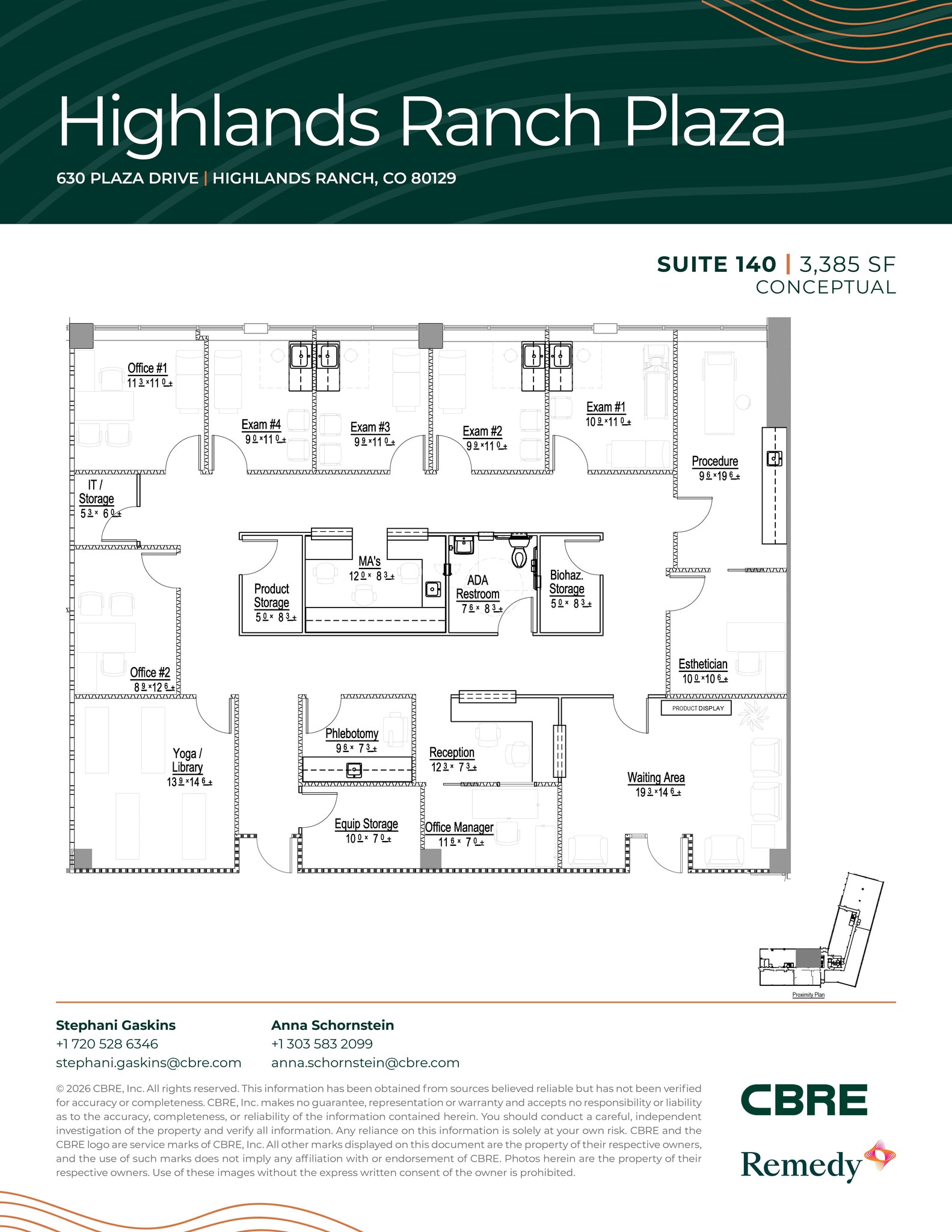 630 Plaza Dr, Highlands Ranch, CO for lease Floor Plan- Image 1 of 12