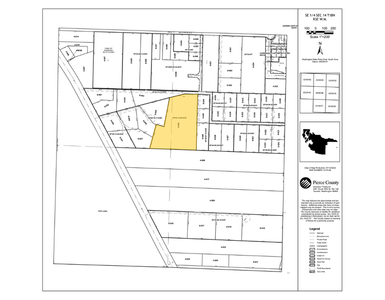 23501 Mountain Hwy, Spanaway, WA for sale - Plat Map - Image 2 of 2