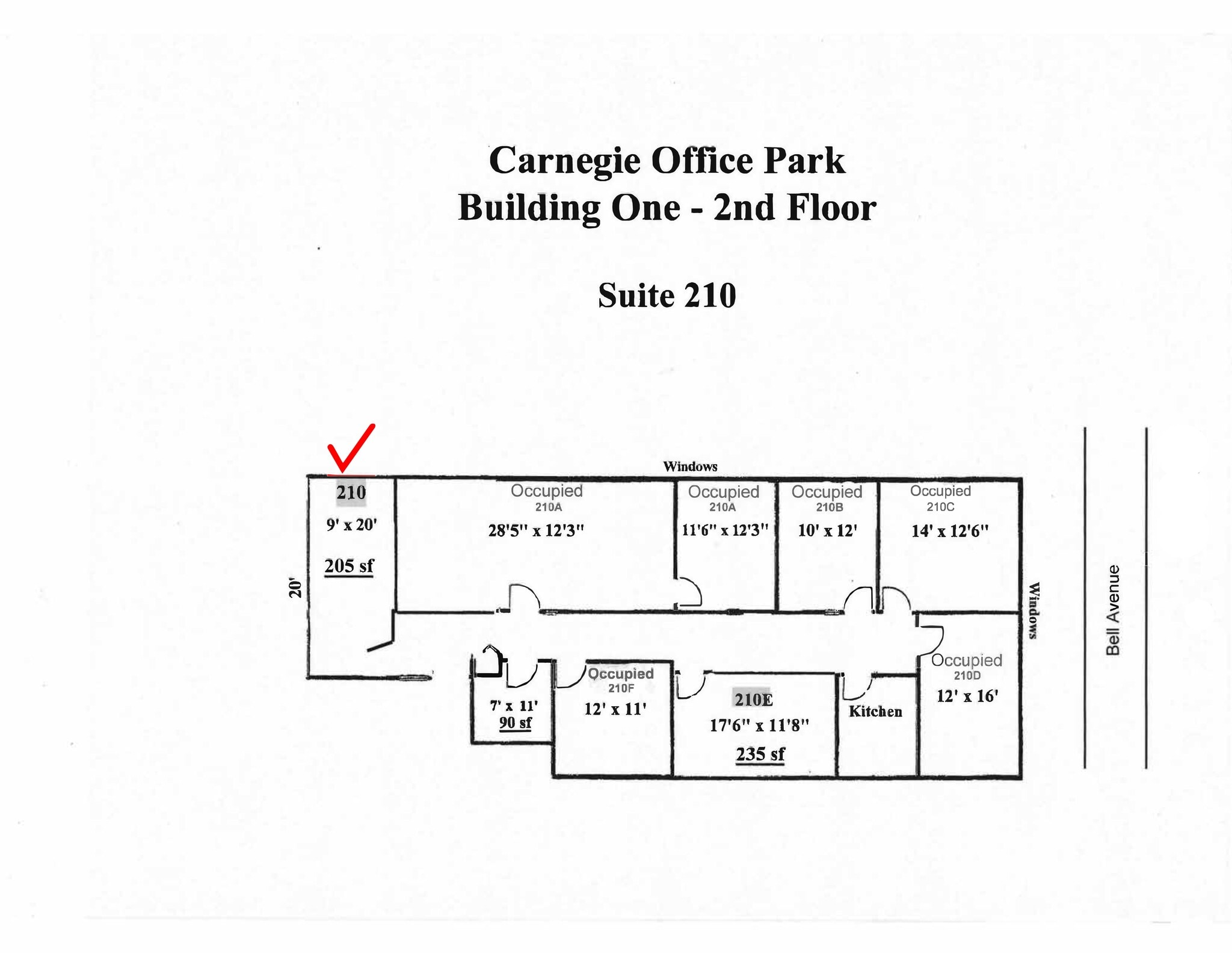 600 N Bell Ave, Carnegie, PA for lease Site Plan- Image 1 of 1