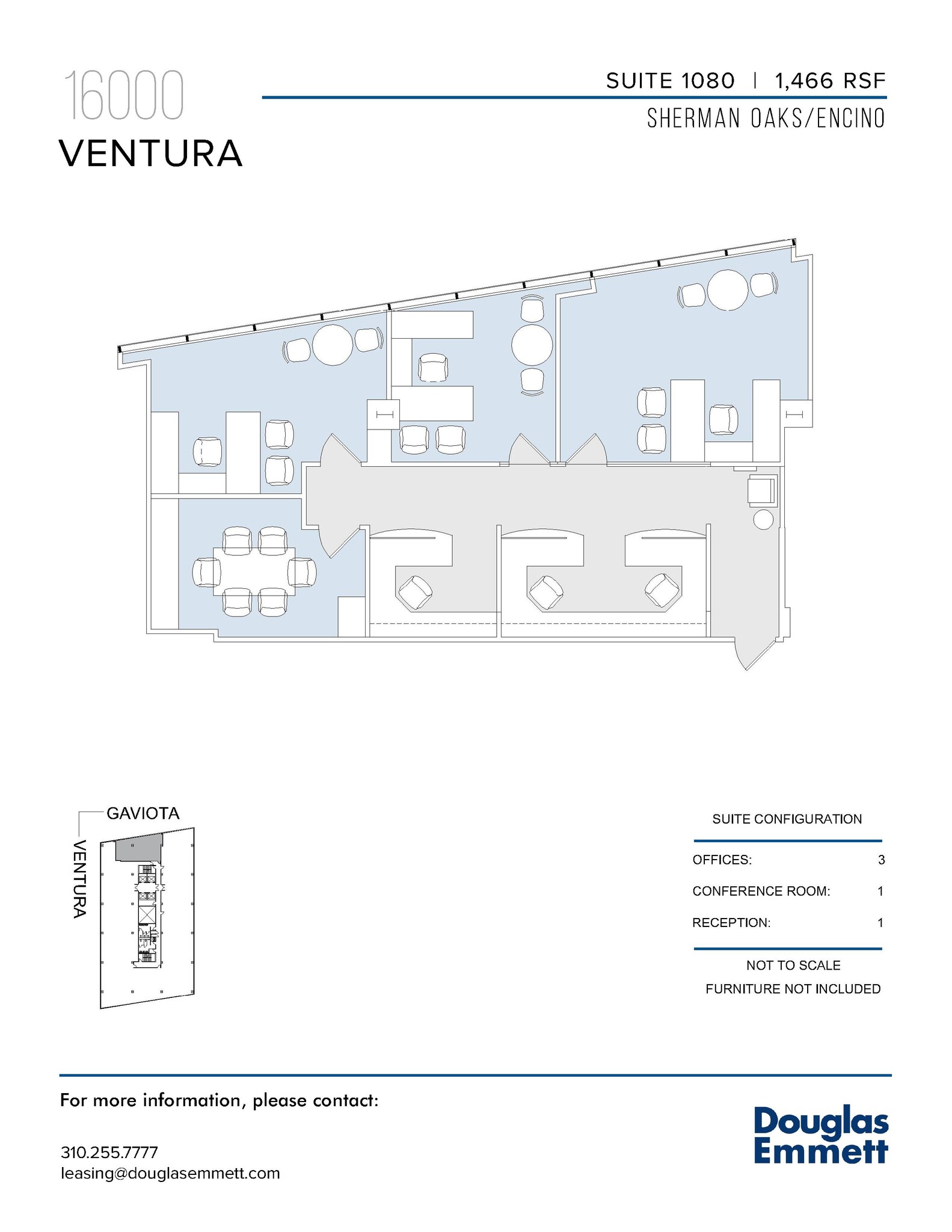 16000 Ventura Blvd, Encino, CA à louer Plan d’étage- Image 1 de 1