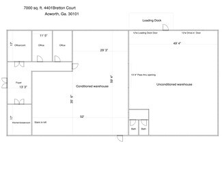 Plus de détails pour 4401 Bretton Ct NW, Acworth, GA - Industriel à louer